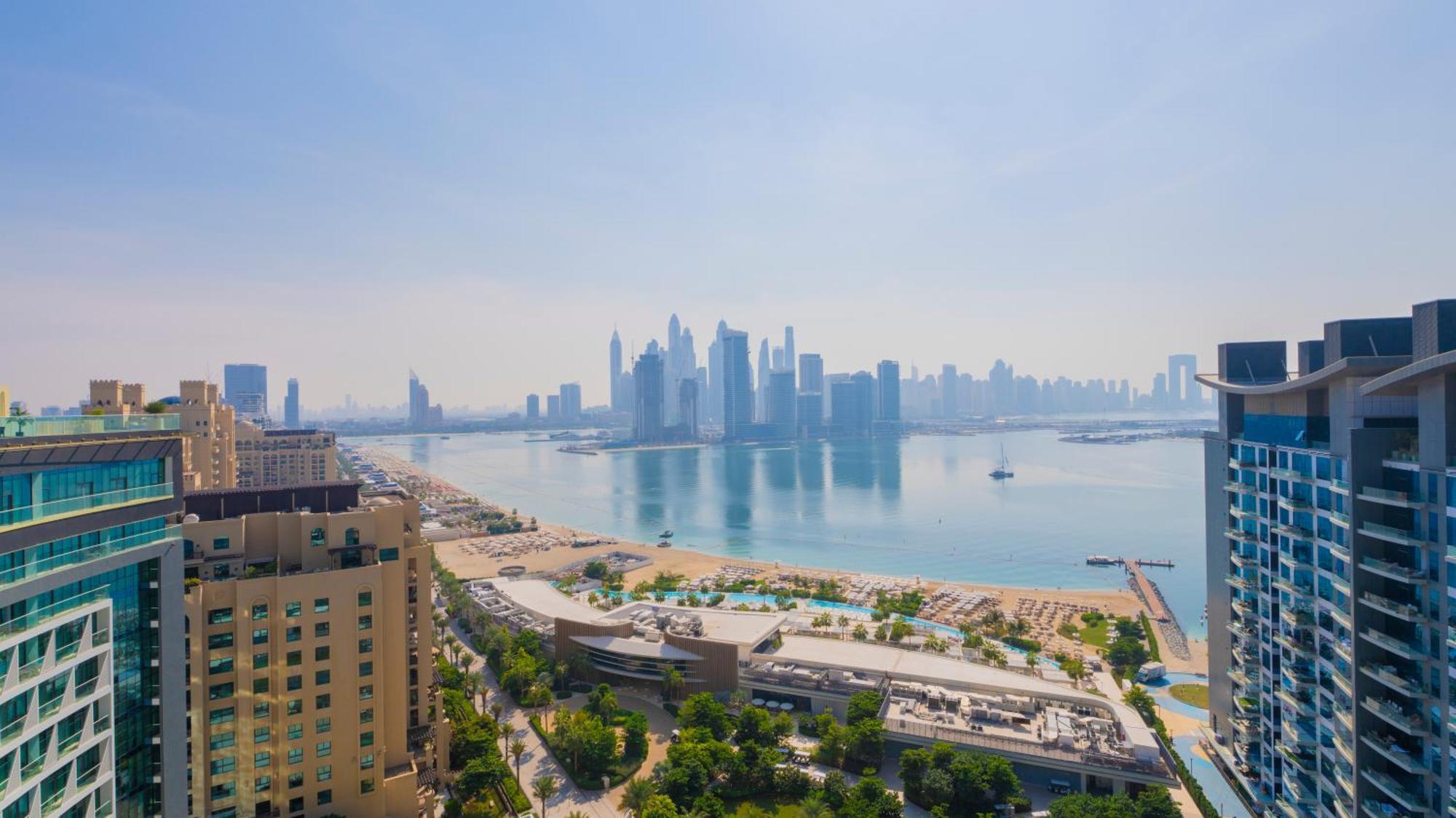 Studio With Pool And Private Beach Access On Palm Jumeirah Dubai Bagian luar foto
