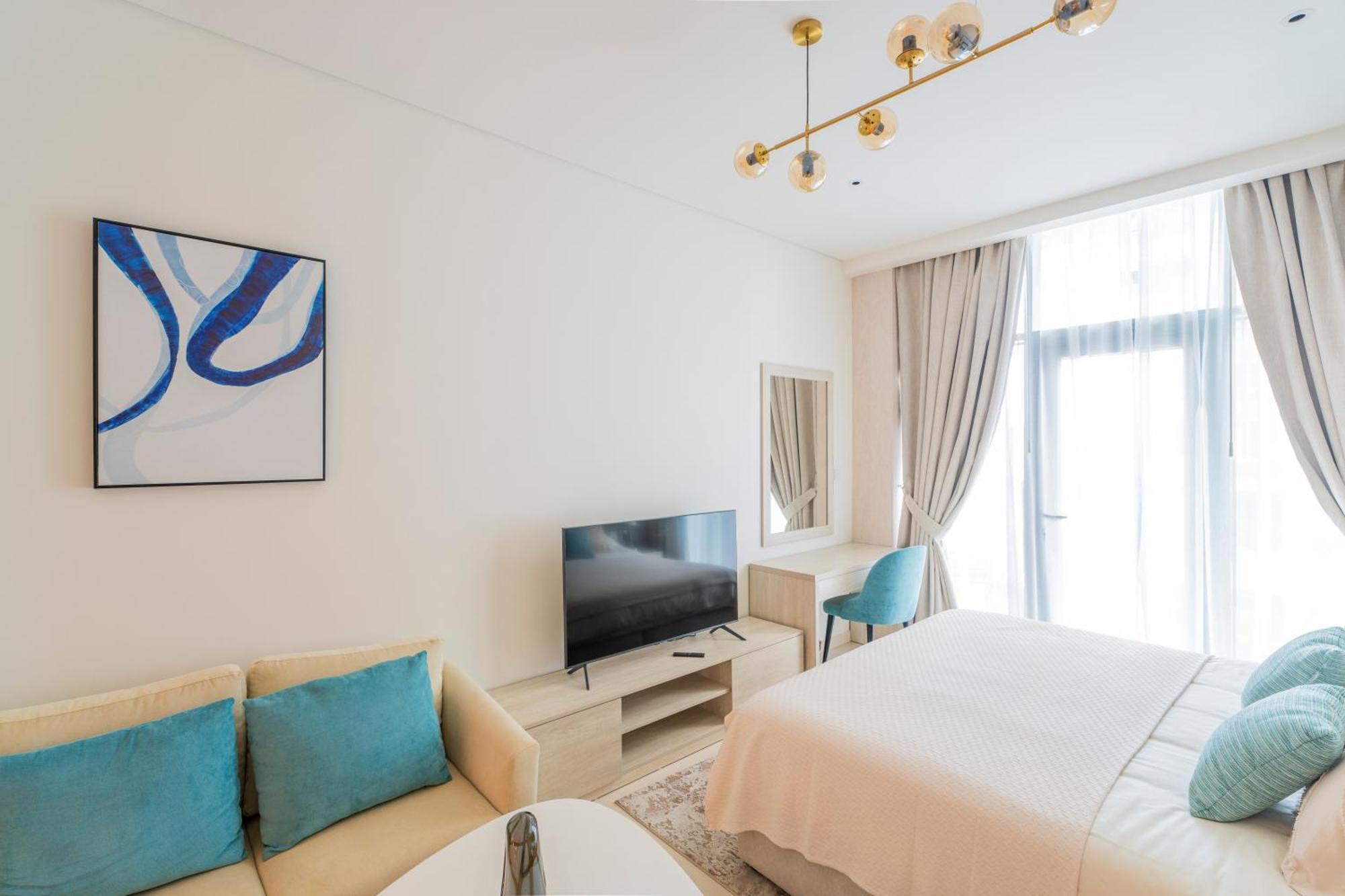 Studio With Pool And Private Beach Access On Palm Jumeirah Dubai Bagian luar foto