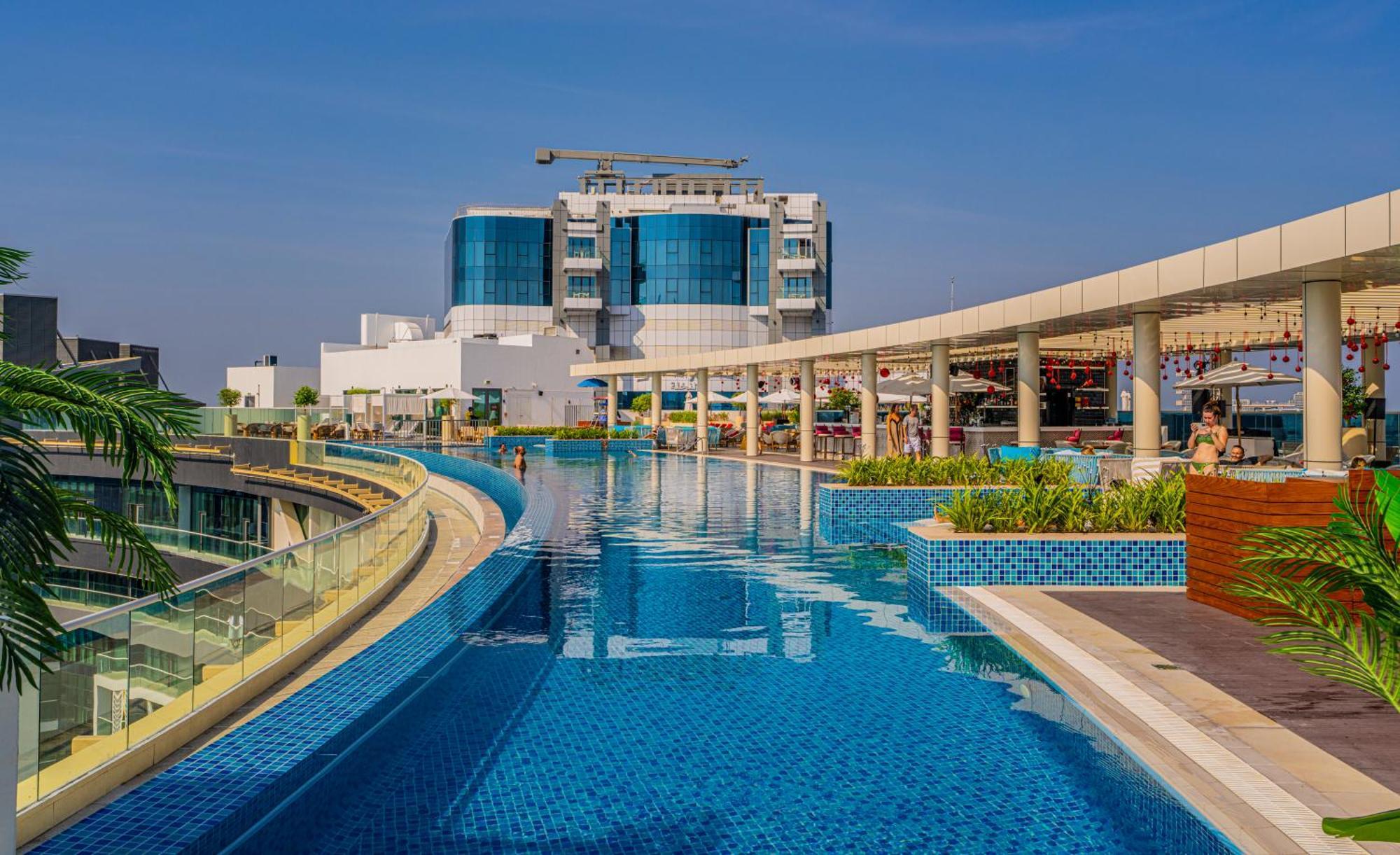 Studio With Pool And Private Beach Access On Palm Jumeirah Dubai Bagian luar foto