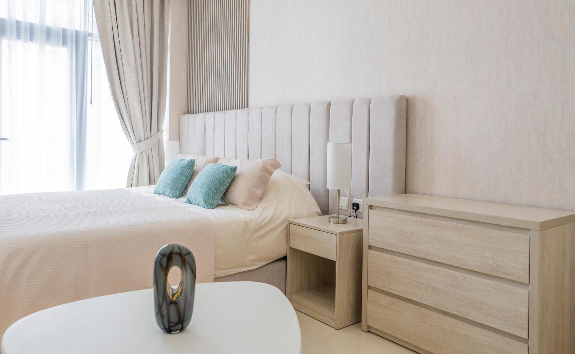 Studio With Pool And Private Beach Access On Palm Jumeirah Dubai Bagian luar foto