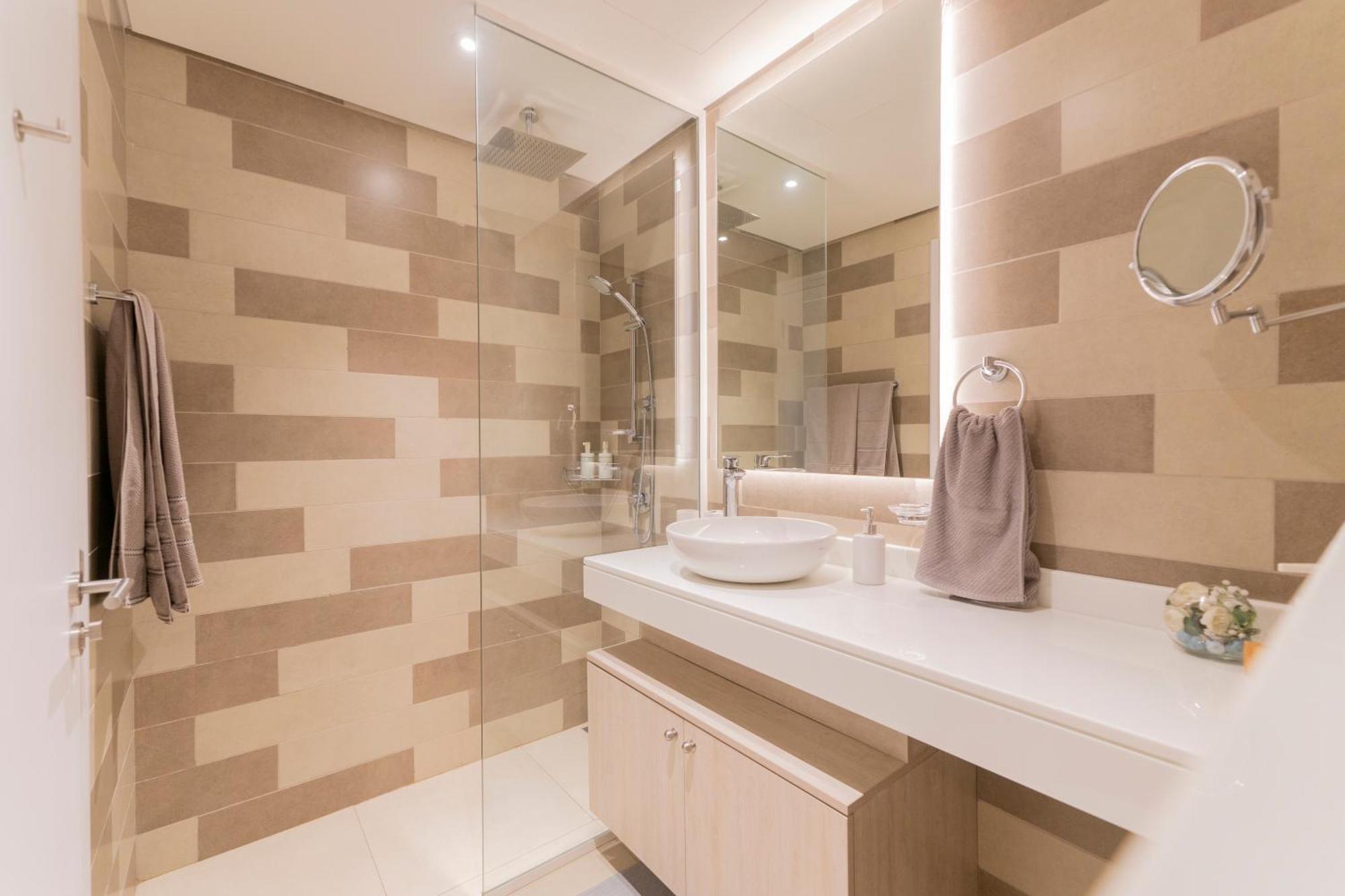 Studio With Pool And Private Beach Access On Palm Jumeirah Dubai Bagian luar foto